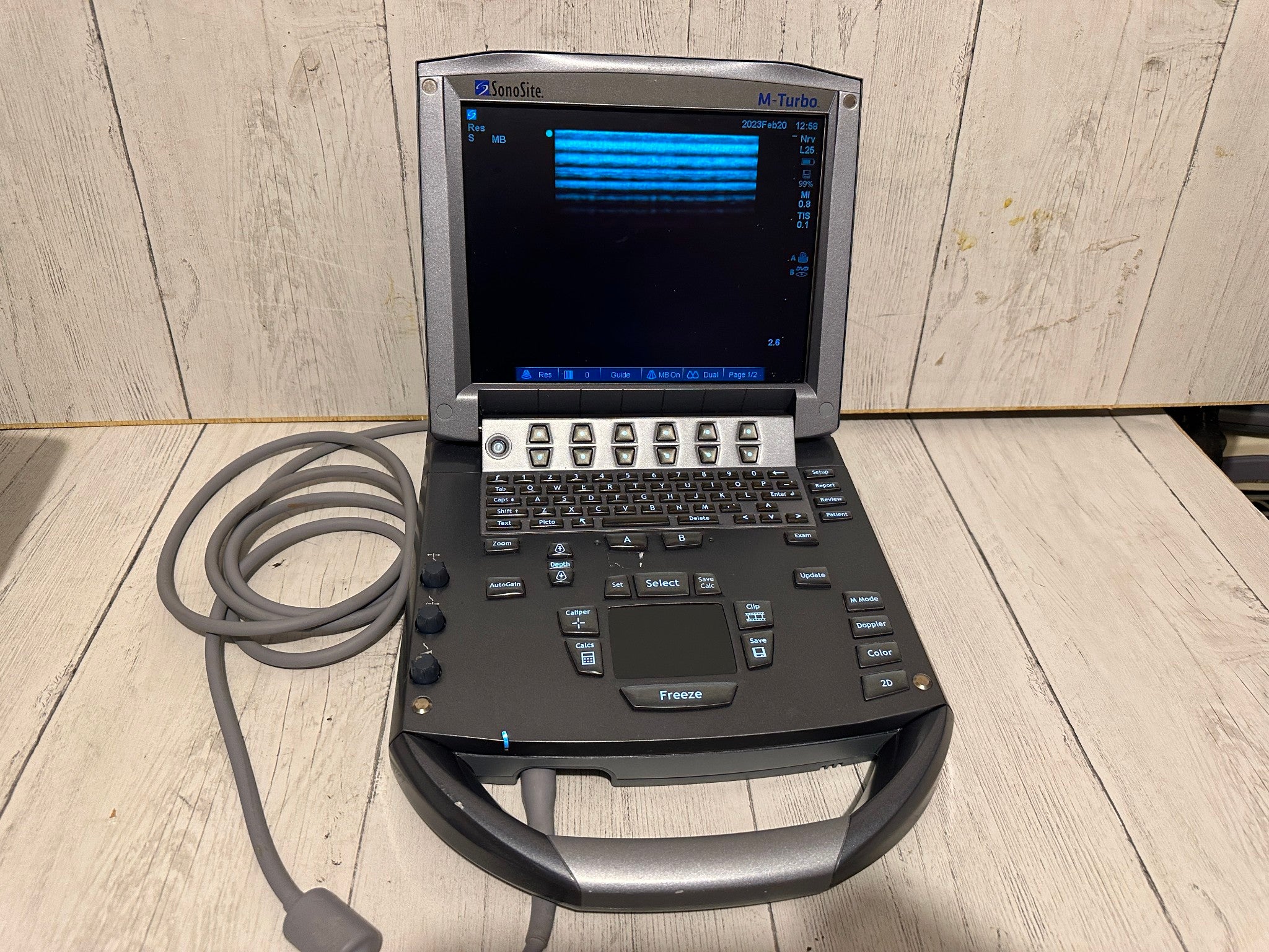 SonoSite M-Turbo Portable Ultrasound  2009 with Mini Dock Station DIAGNOSTIC ULTRASOUND MACHINES FOR SALE