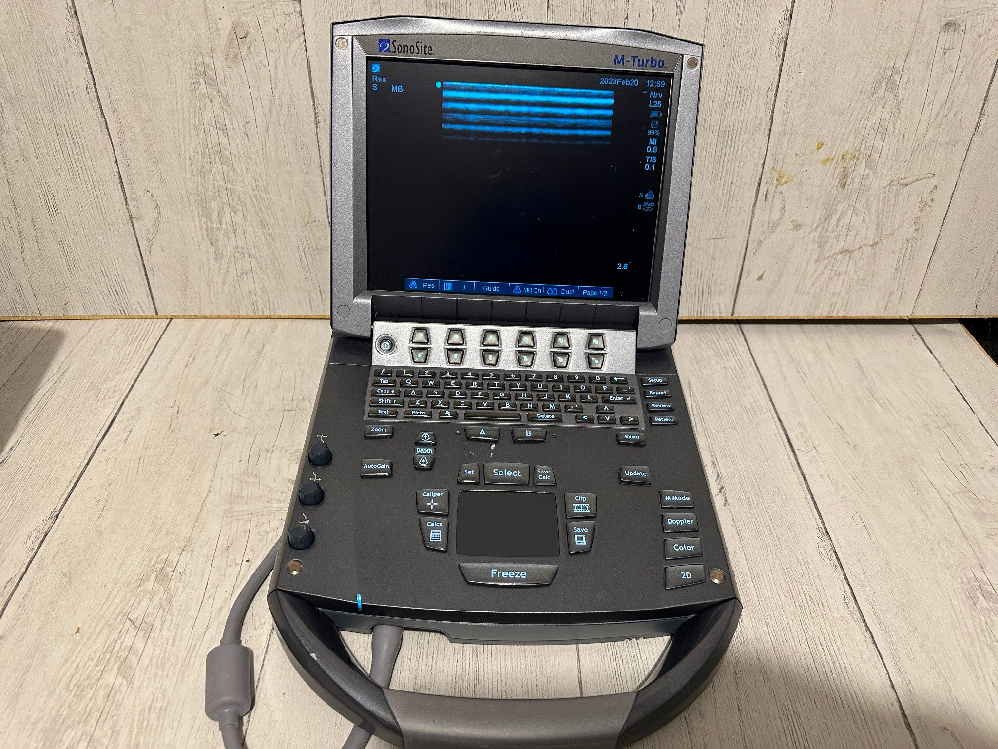 SonoSite M-Turbo Portable Ultrasound  2009 with Mini Dock Station DIAGNOSTIC ULTRASOUND MACHINES FOR SALE