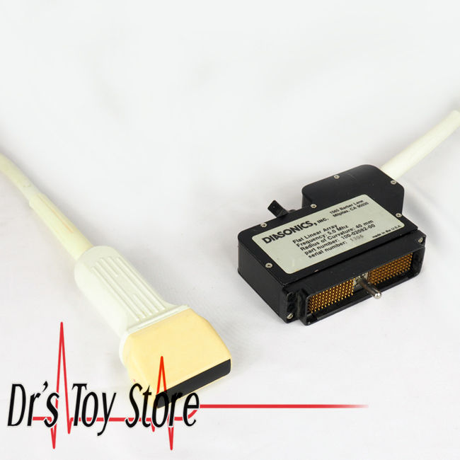 Diasonics Flat Linear Probe 5.0 MHz,100-02082-00 DIAGNOSTIC ULTRASOUND MACHINES FOR SALE