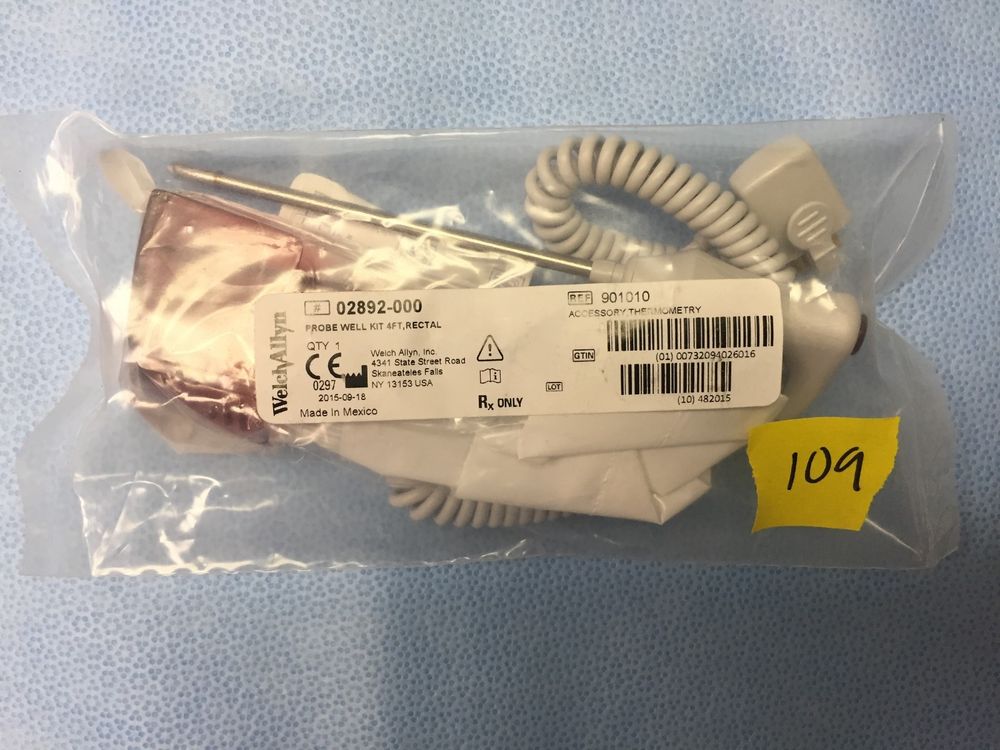 Welch Allyn 02892-000, 901010 Probe Well Kit 4 ft, Rectal, New DIAGNOSTIC ULTRASOUND MACHINES FOR SALE