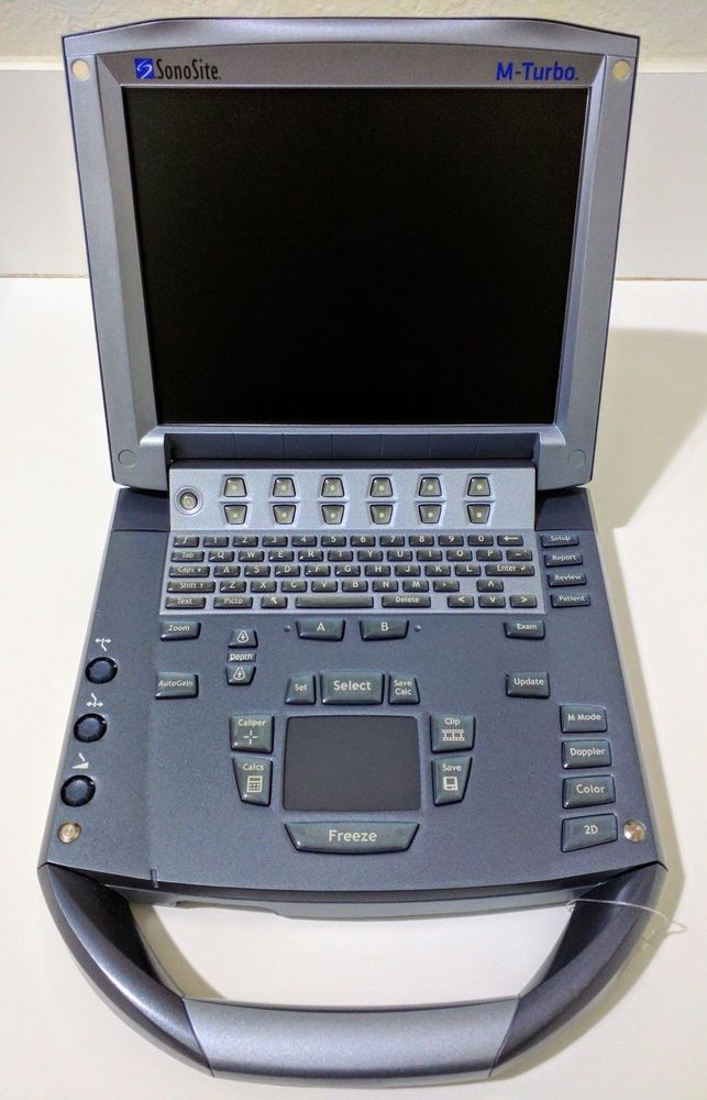 SONOSITE M-TURBO REV-1. LINEAR+CARDIAC ARRAY PROBES. REFURBISHED. WORKS FINE DIAGNOSTIC ULTRASOUND MACHINES FOR SALE