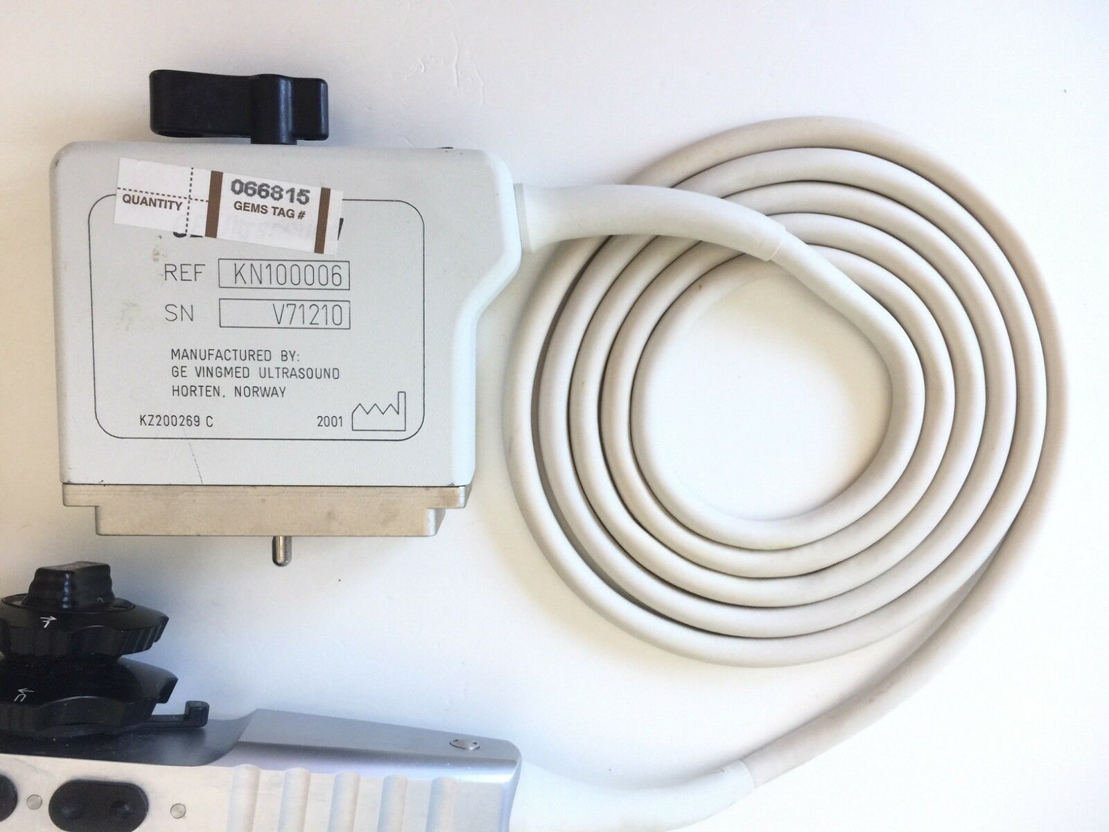 GE MPTE 5MHz 6A Transesophageal Sector Ultrasound Transducer NOT TESTED DIAGNOSTIC ULTRASOUND MACHINES FOR SALE