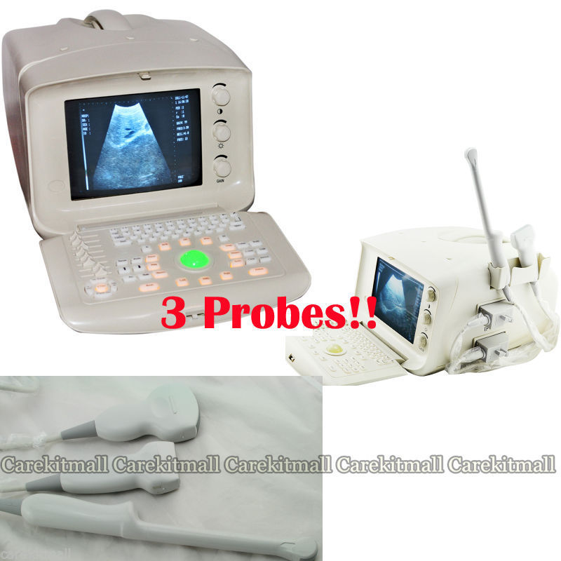 3 Probes！Digital Ultrasound Machine Scanner Convex+Linear+Transvaginal Probes ++ 190891494696 DIAGNOSTIC ULTRASOUND MACHINES FOR SALE