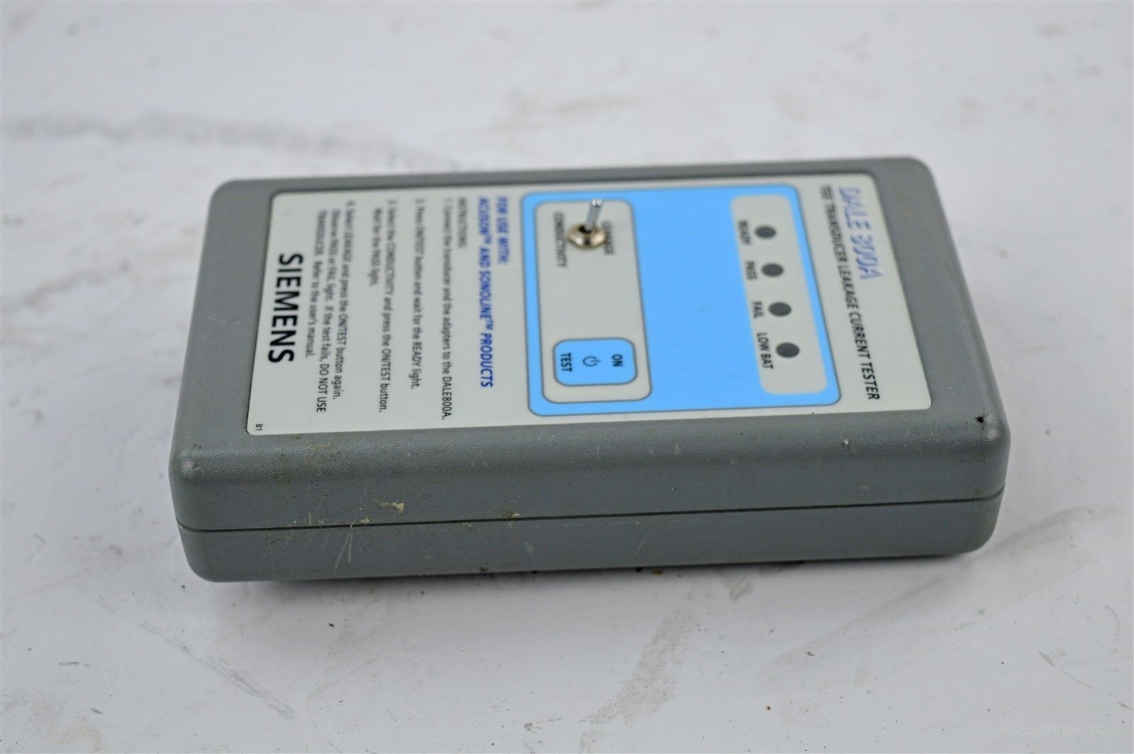 Siemens DALE 800A Tee Ultrasound Transducer Leakage Current Tester Acuson DIAGNOSTIC ULTRASOUND MACHINES FOR SALE