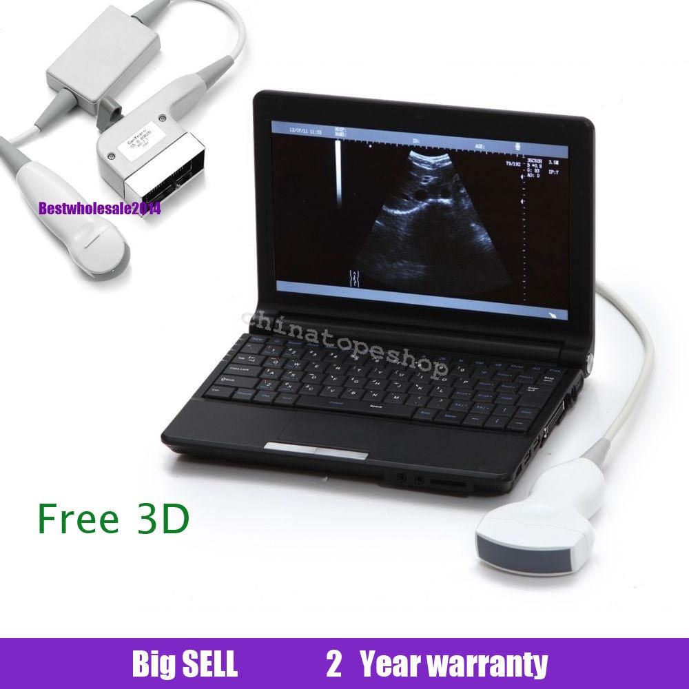 Digital Laptop Notebook ultrasound scanner machine Convex  Linear 2 probes 3D 190891559289 DIAGNOSTIC ULTRASOUND MACHINES FOR SALE