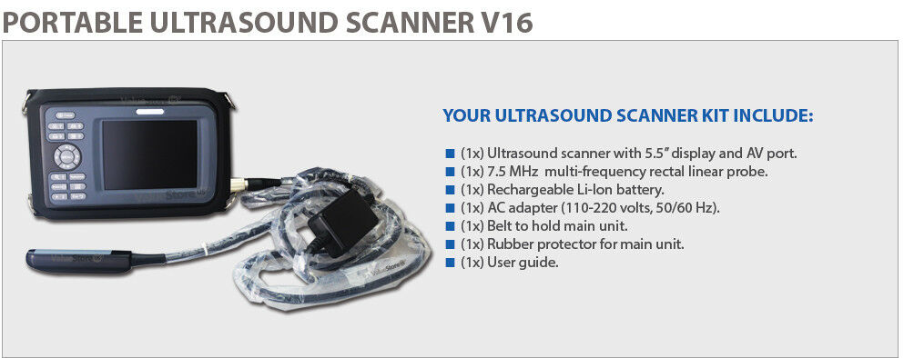 Veterinary Ultrasound Scanner with Rectal Probe. DIAGNOSTIC ULTRASOUND MACHINES FOR SALE