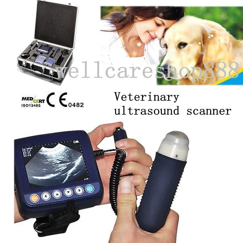 Veterinary Palm Ultrasound Scanner Vet Small Large Animal Farm cow dog + Case DIAGNOSTIC ULTRASOUND MACHINES FOR SALE