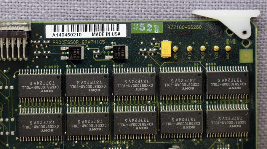 a close up of a printed circuit board