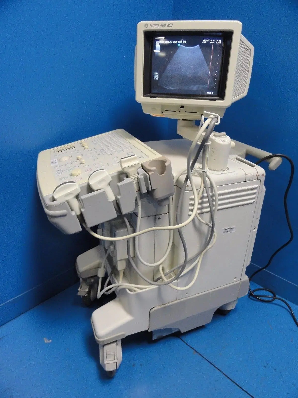 GE Logiq 400 MD Soft Pack Ultrasound W/ C364, C551, 739L  Probes & Printer~12413 DIAGNOSTIC ULTRASOUND MACHINES FOR SALE
