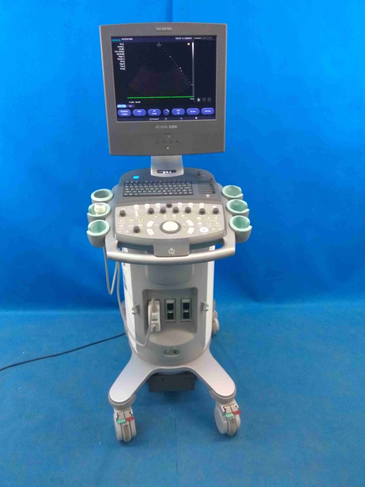 Siemens Acuson X300 Ultrasound scanner (YOM 2010) with P4-2 cardio transducer DIAGNOSTIC ULTRASOUND MACHINES FOR SALE