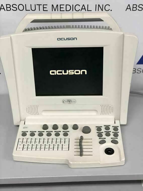 Siemens Acuson Cypress (White) Portable Ultrasound Machine with 7L3 Linear Probe DIAGNOSTIC ULTRASOUND MACHINES FOR SALE