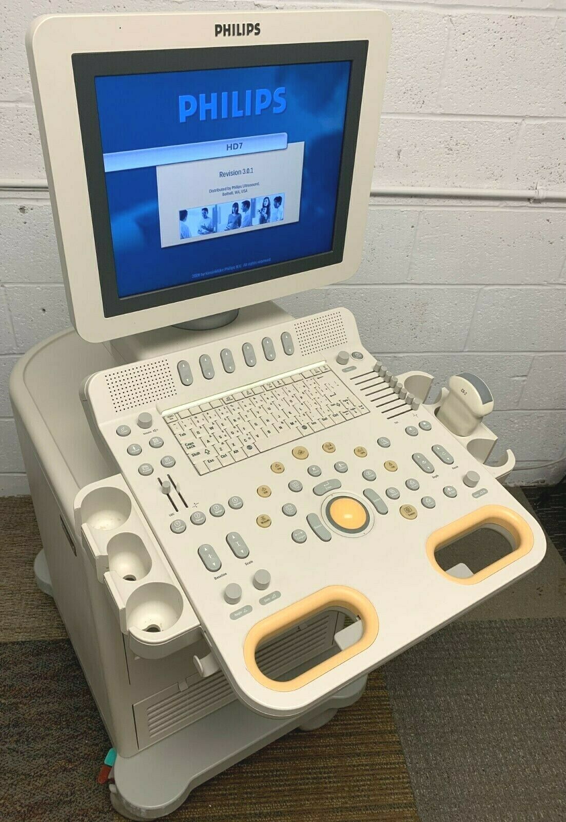 Philips HD7XE Ultrasound System (DOM: July 2010) w/ C5-2 Transducer Probe DIAGNOSTIC ULTRASOUND MACHINES FOR SALE