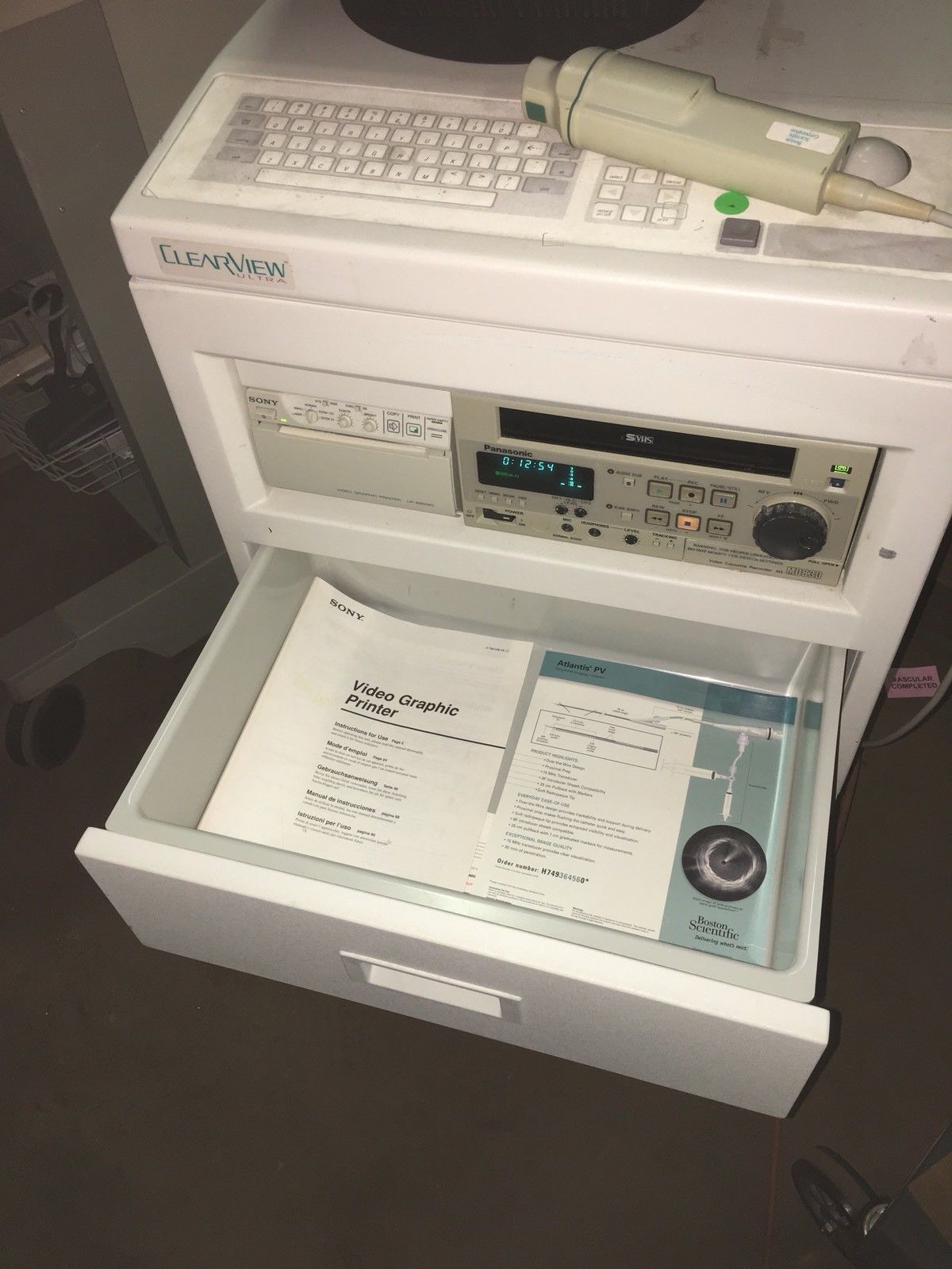 Boston Scientific Clearview Ultra Ultrasound System, Sony Printer UM8900MD DIAGNOSTIC ULTRASOUND MACHINES FOR SALE