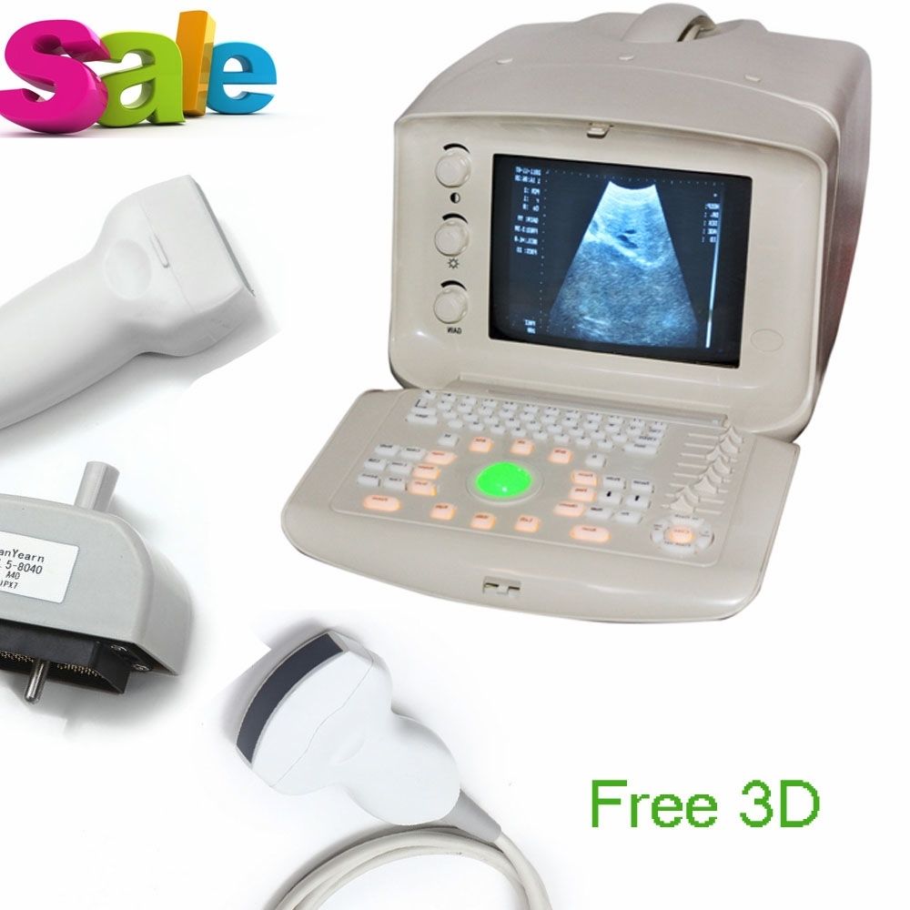 Digital Ultrasound Scanner Machine Convex +Linear 2 Probes Free 3D Software CE 190891732316 DIAGNOSTIC ULTRASOUND MACHINES FOR SALE