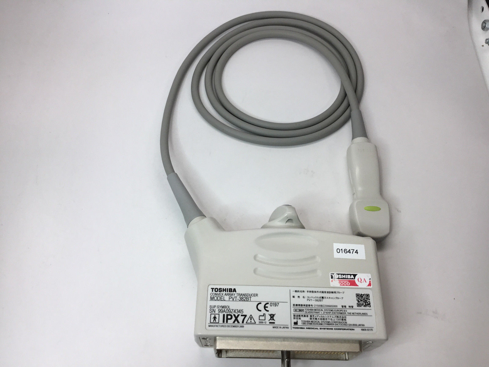 Toshiba PVT-382BT Ultrasound Probe DIAGNOSTIC ULTRASOUND MACHINES FOR SALE