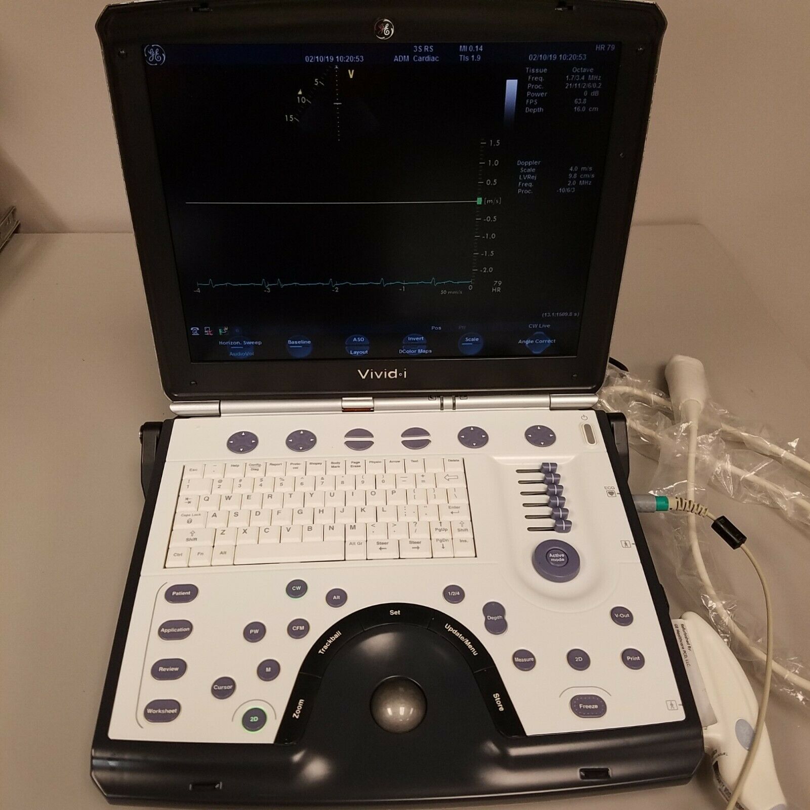 GE Vivid I Portable Ultrasound System DIAGNOSTIC ULTRASOUND MACHINES FOR SALE