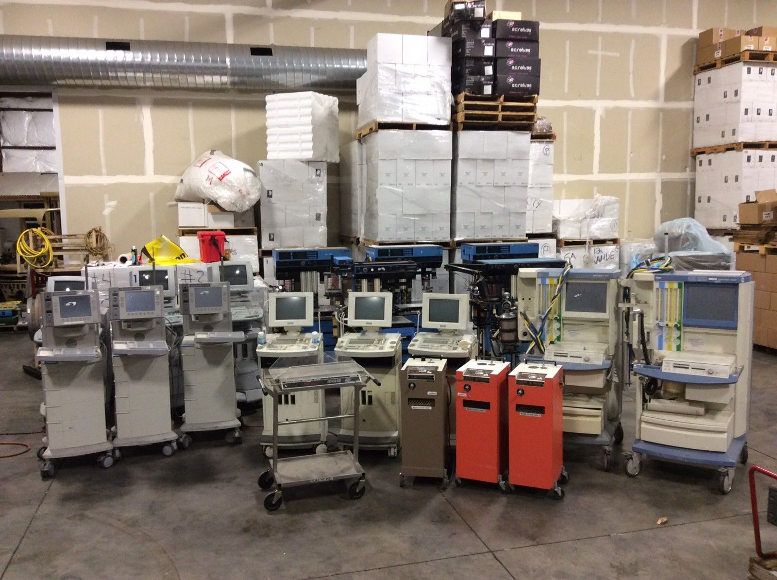 MEDICAL EQUIPMENT,NARKOMED,SIEMENS,ARIDYNE,ACUSON,ALCON,ULTRASOUND,EMULSIFIER DIAGNOSTIC ULTRASOUND MACHINES FOR SALE