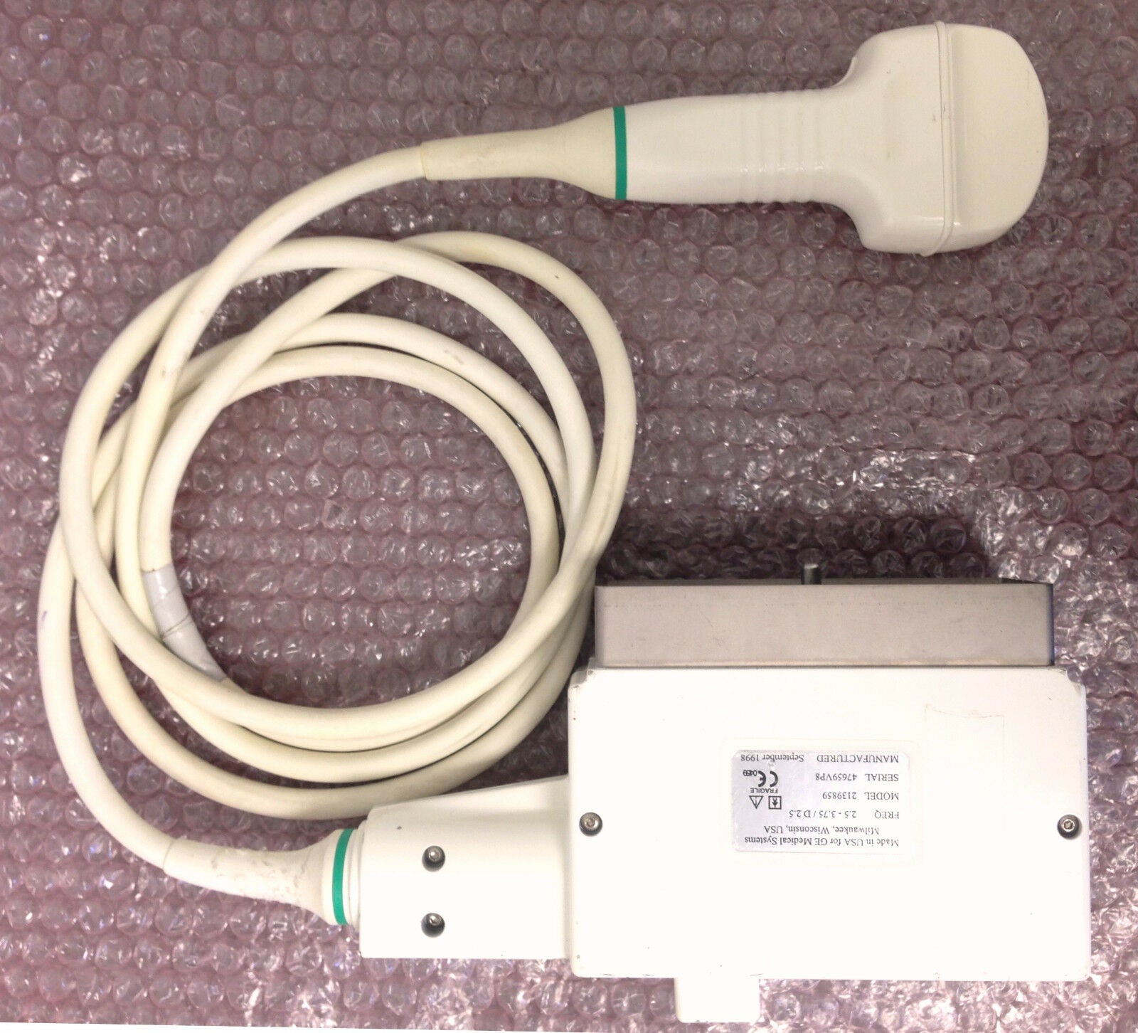 GE 348c Ultrasound Transducer  Abdominal OB-GYN Probe 2139859 for Logiq Sytems DIAGNOSTIC ULTRASOUND MACHINES FOR SALE