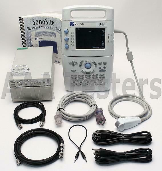 SonoSite 180 Plus Portable Ultrasound System w/ Cart Printer & Monitor C15E DIAGNOSTIC ULTRASOUND MACHINES FOR SALE