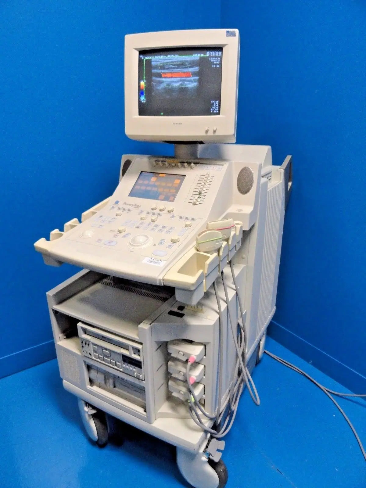 TOSHIBA POWERVISION 8000 ULTRASOUND W/ PLN-703AT PLN-805AT PVN-375AT PROBE~13520 DIAGNOSTIC ULTRASOUND MACHINES FOR SALE