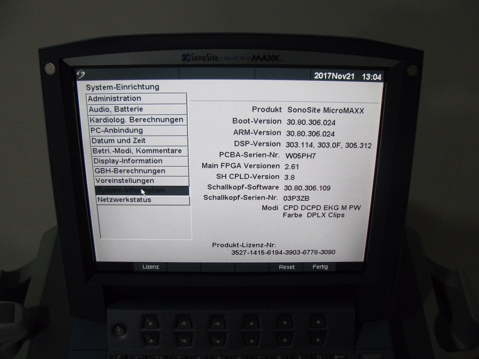 Ultrasound machine Sonosite Micromaxx with cart and three probes DIAGNOSTIC ULTRASOUND MACHINES FOR SALE