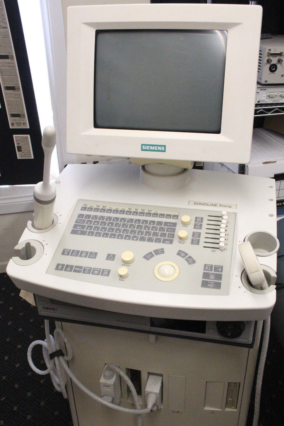 Siemens Sonoline Prima Ultrasound w/ Siemens c5-2 Probe and EV9-4 DIAGNOSTIC ULTRASOUND MACHINES FOR SALE