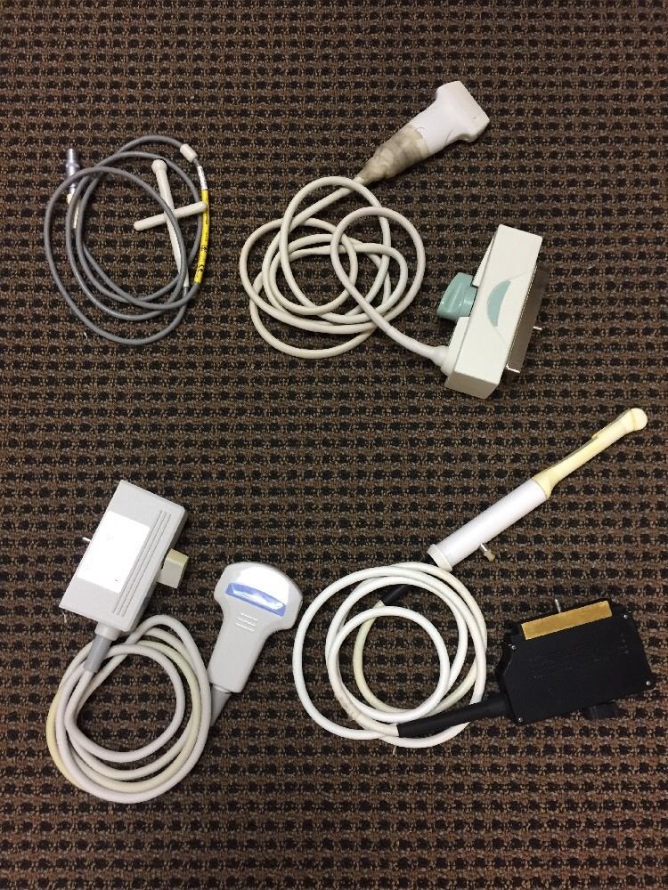 Ultrasound Transducer LOT of 8: Shimadzu, Dornier, Siterite, Aloka, And More DIAGNOSTIC ULTRASOUND MACHINES FOR SALE