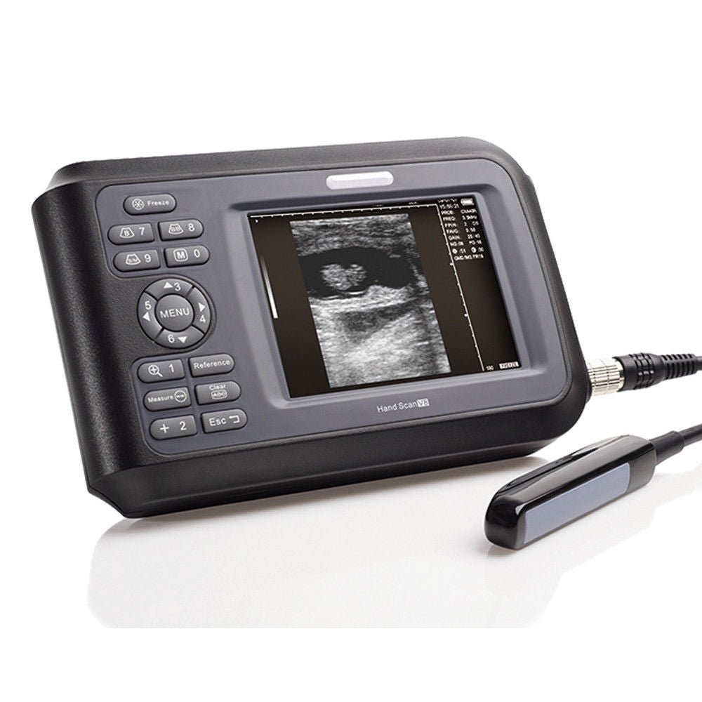 Veterinary Ultrasound Scanner 5.5 inch Machine Unit Rectal Transducer Aminal 190891589125 DIAGNOSTIC ULTRASOUND MACHINES FOR SALE