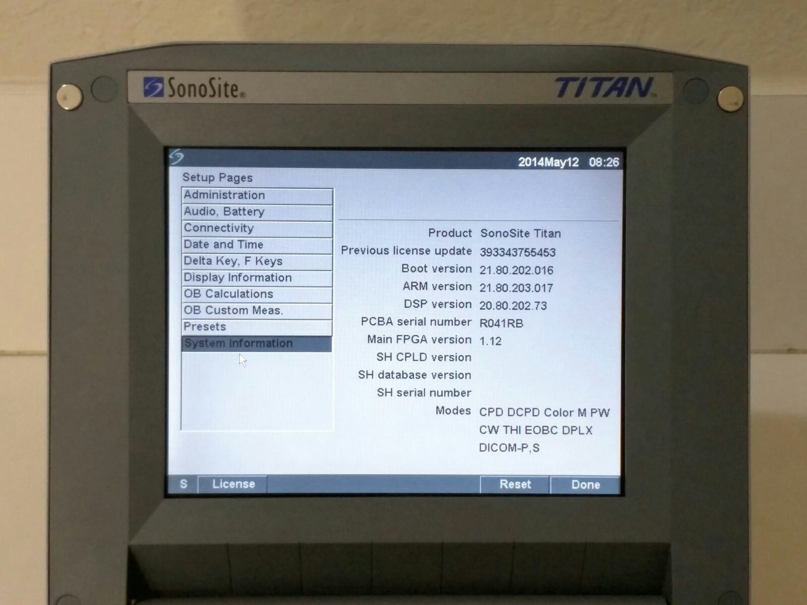 SONOSITE TITAN CV W/1 PROBE 1-L38 LINEAR TRANSDUCER PROBE DIAGNOSTIC ULTRASOUND MACHINES FOR SALE