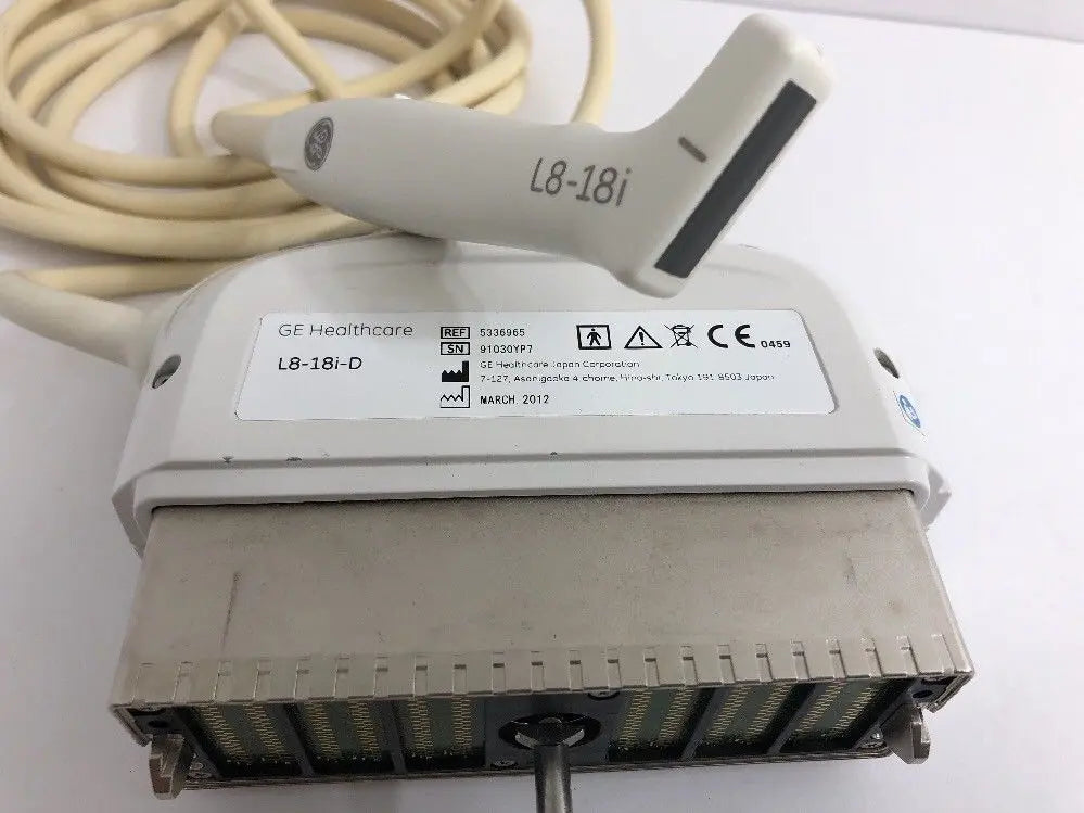GE L8-18i-D Ultrasound Probe  Transducer DOM March 2012 Demo Unit For Logiq E9 DIAGNOSTIC ULTRASOUND MACHINES FOR SALE