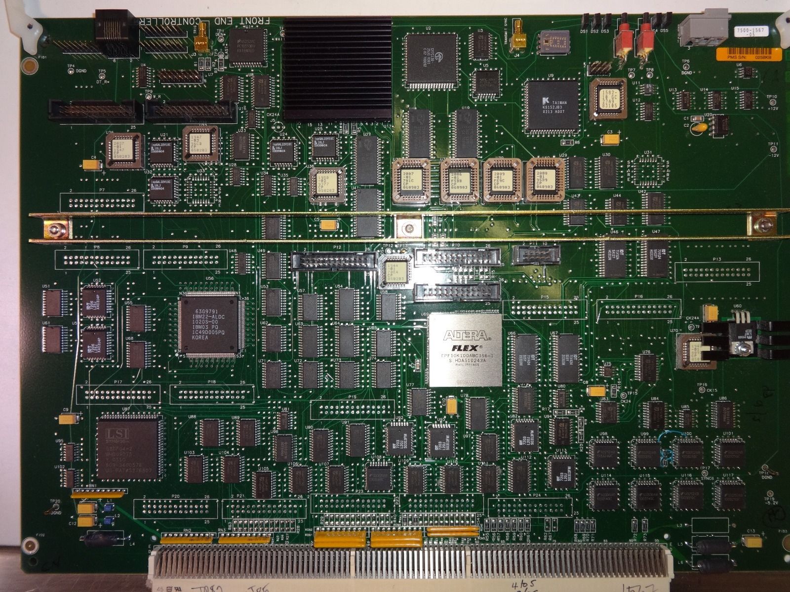 a close up of a computer motherboard