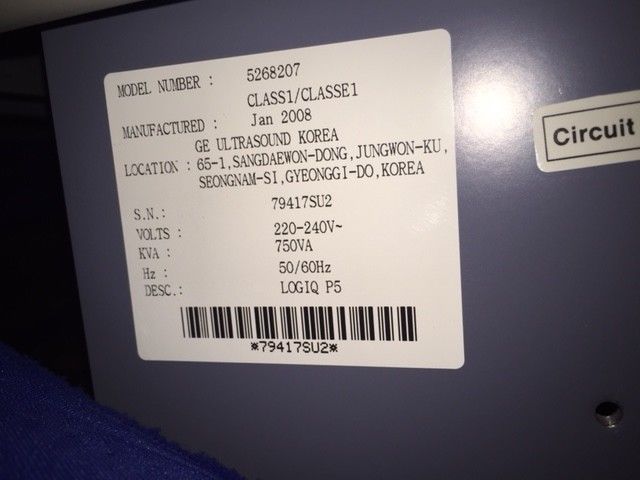 GE General Electric VIVID LOGIQ P5 Ultrasound Machine- PARTIALLY TESTED DIAGNOSTIC ULTRASOUND MACHINES FOR SALE