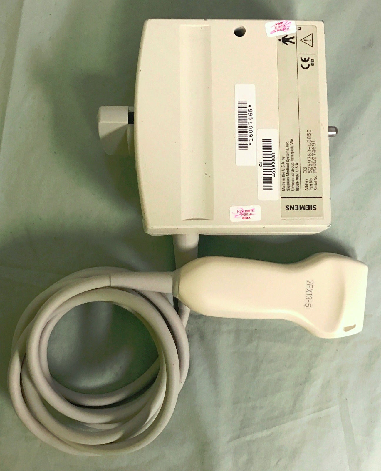 Siemens VFX13-5 Linear Vascular Ultrasound Transducer Probe for Sonoline Elegra DIAGNOSTIC ULTRASOUND MACHINES FOR SALE