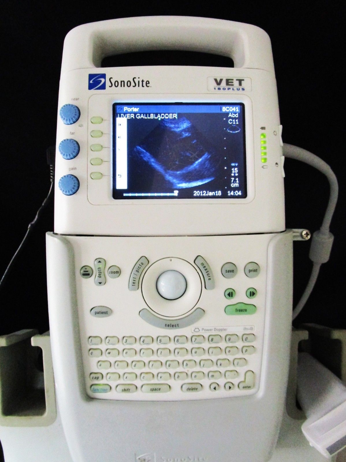 Sonosite 180 Plus VET Portable Ultrasound with L38/10-5 MHz Transducer Probe DIAGNOSTIC ULTRASOUND MACHINES FOR SALE