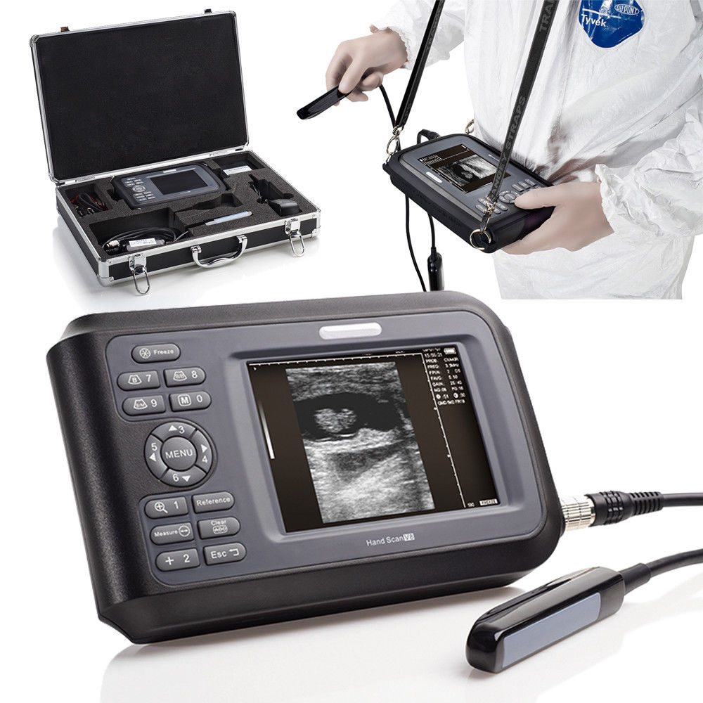 Veterinary Handheld TFT Ultrasound Scanner+Rectal Probe Ultrasound for Animal US DIAGNOSTIC ULTRASOUND MACHINES FOR SALE