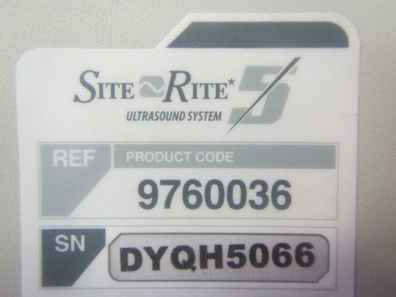 Bard Site Rite 5 Ultrasound Machine, Vascular Access Probe, Sherlock 2 Software DIAGNOSTIC ULTRASOUND MACHINES FOR SALE