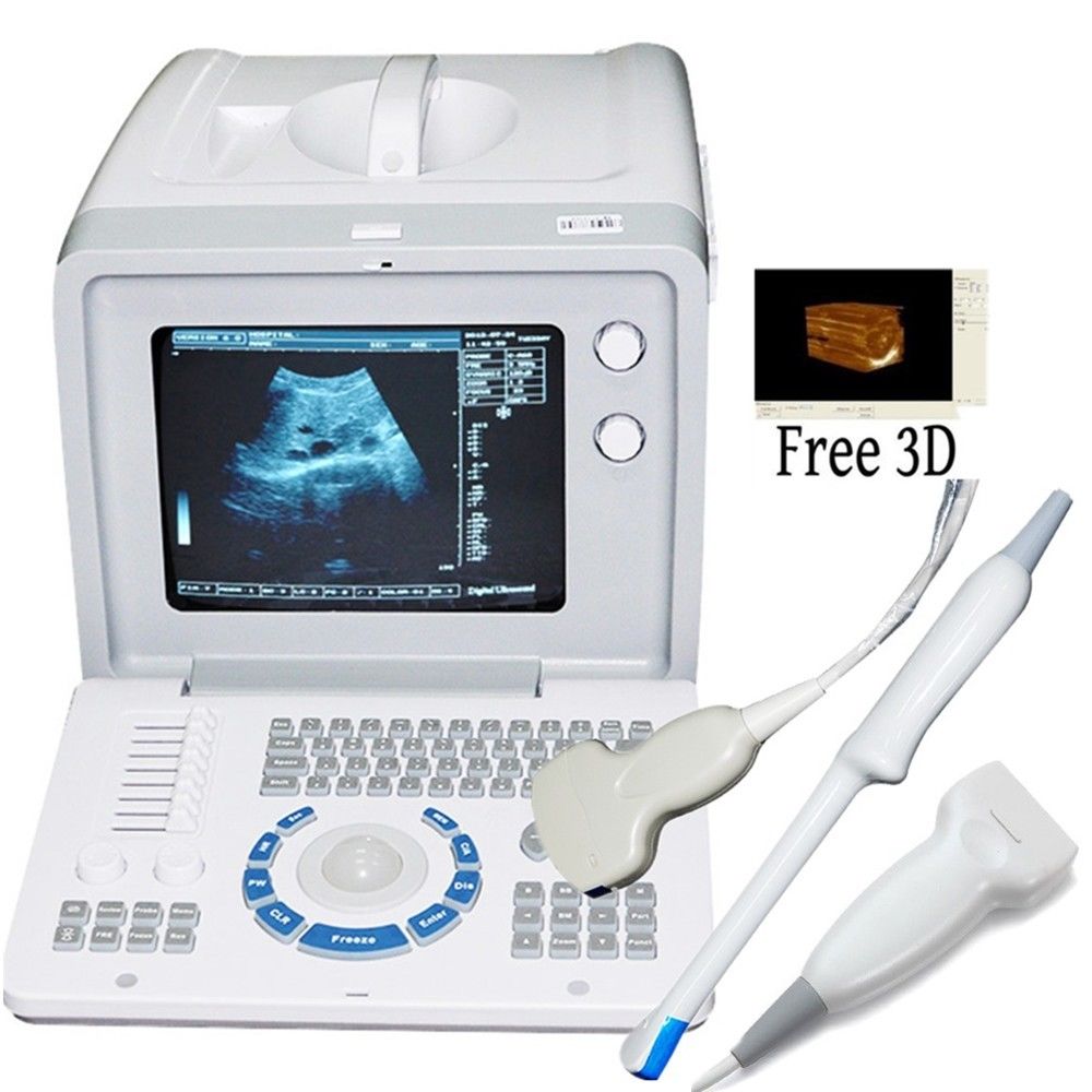 Clear Ultrasound Scanner RUS-6000D with Convex+Transvaginal Probe DIAGNOSTIC ULTRASOUND MACHINES FOR SALE