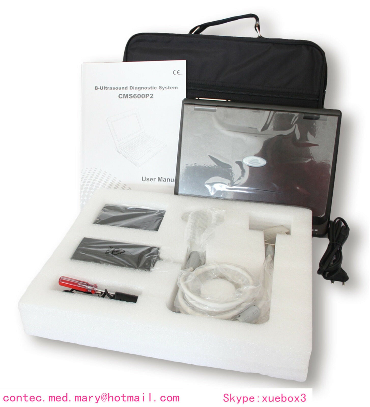 US-Digital-Portable-Ultrasound-Scanner-Machine+Cardiac+Convex Two probes  Sale. DIAGNOSTIC ULTRASOUND MACHINES FOR SALE