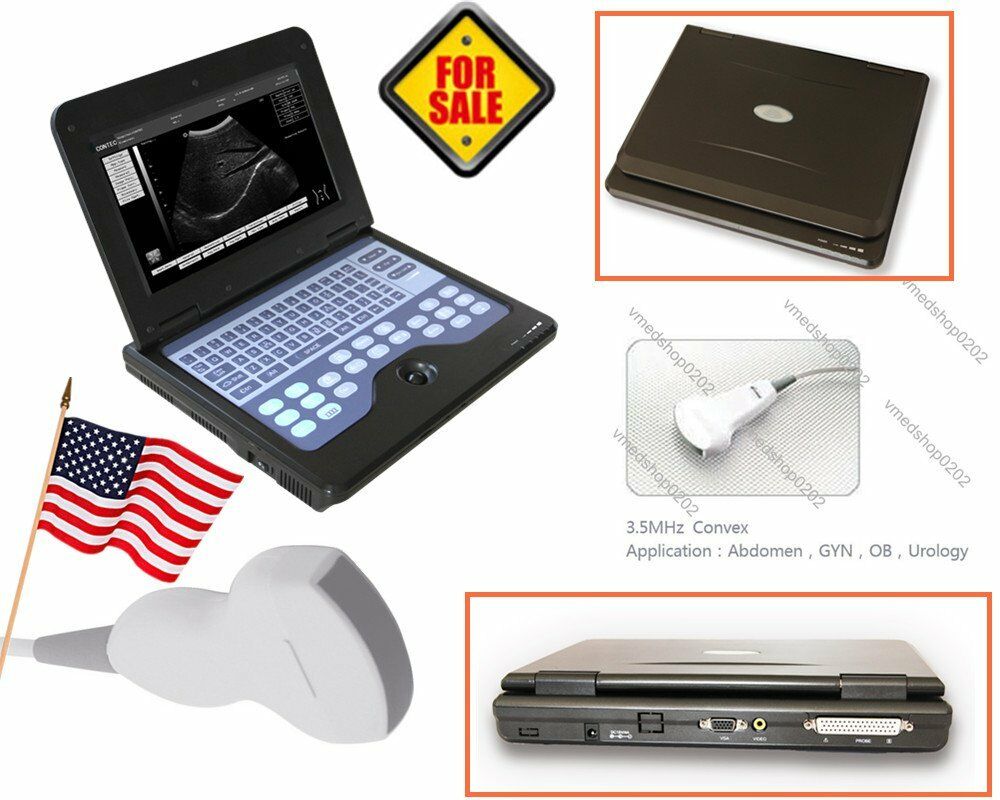 Portable Medical Ultrasound Scanner Abdominal Ultrasound Machine + Convex Probe DIAGNOSTIC ULTRASOUND MACHINES FOR SALE