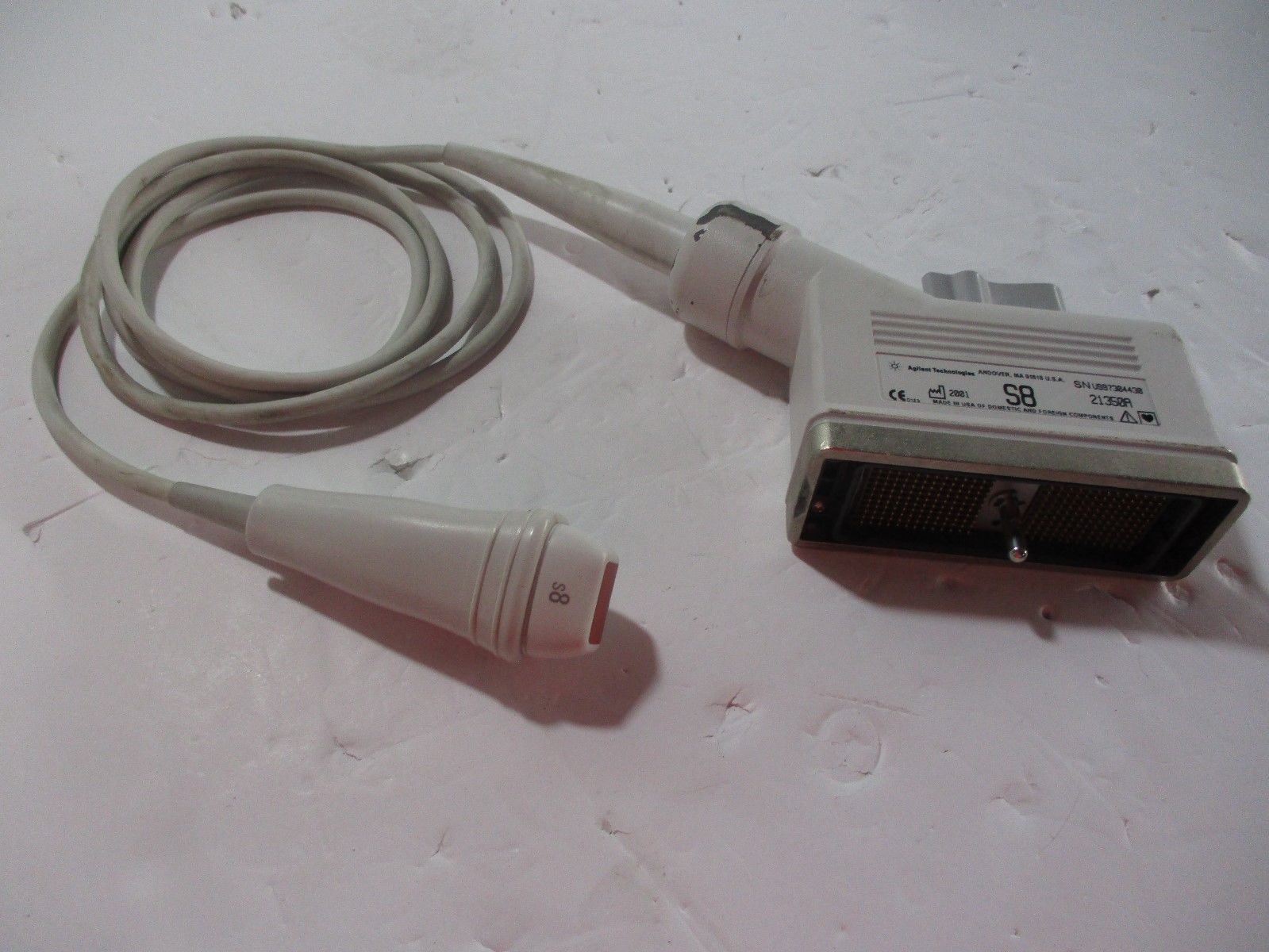 a close up of a cord connected to a device