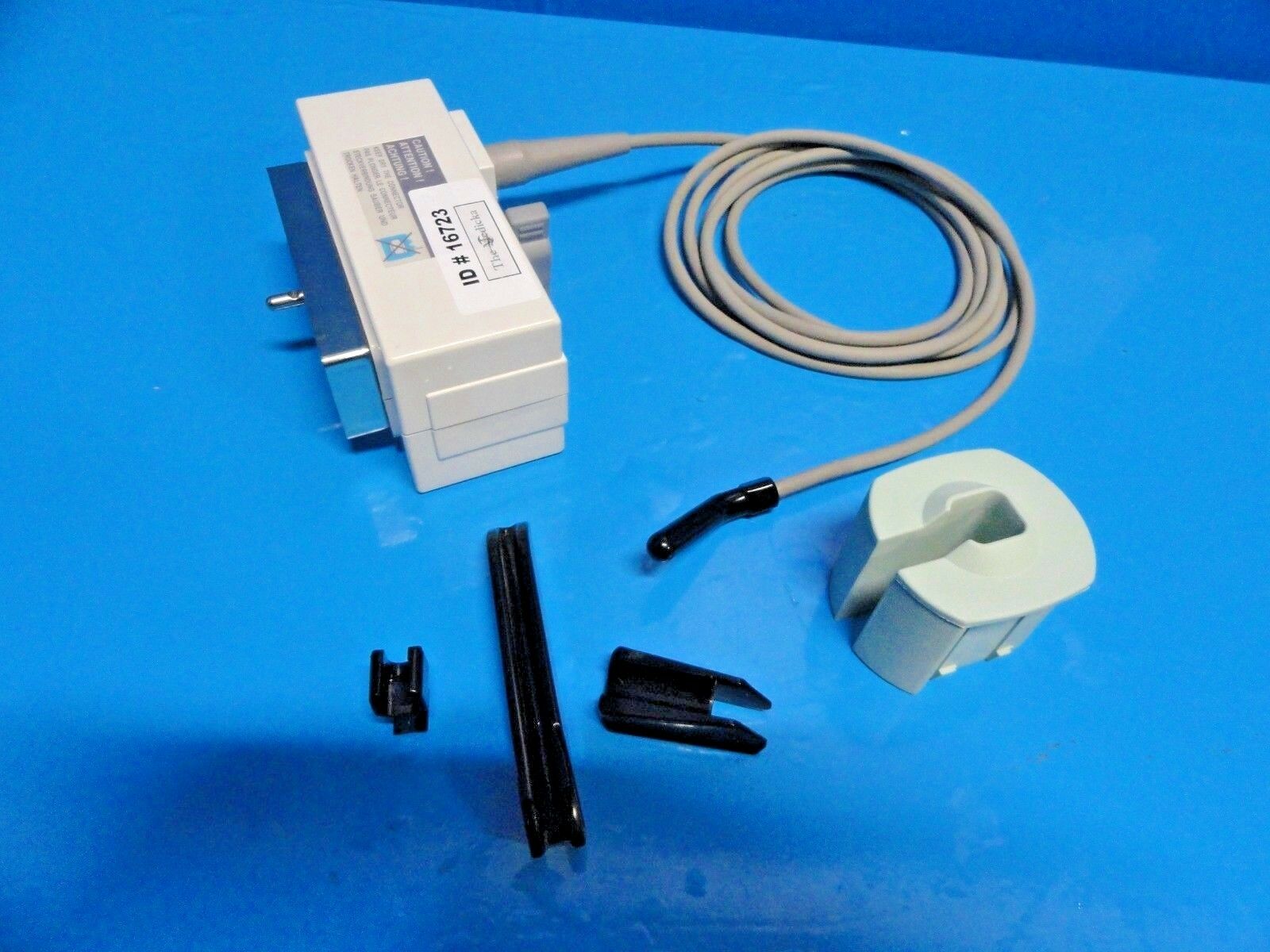 Biosound Esaote IOE13A 7.5 MHz Ultrasound Probe W/ Adpters & Probe Inlet ~16723 DIAGNOSTIC ULTRASOUND MACHINES FOR SALE