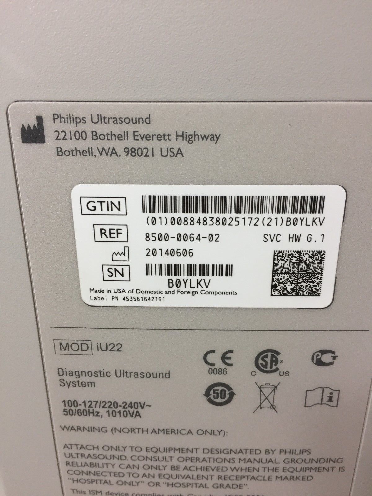 a close up of a label on a machine