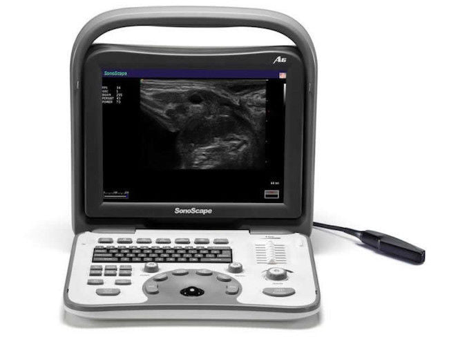 Veterinary Ultrasound Scanner Sonoscape A6V & Rectal Probe 5-11MHz and MC Probe DIAGNOSTIC ULTRASOUND MACHINES FOR SALE