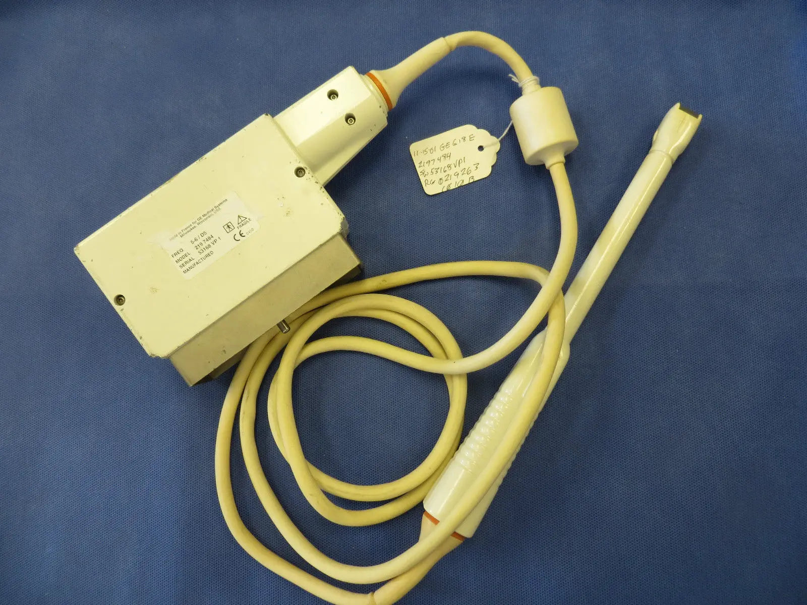 GE  618E  219 7484 Vaginal Ultrasound Transducer DIAGNOSTIC ULTRASOUND MACHINES FOR SALE