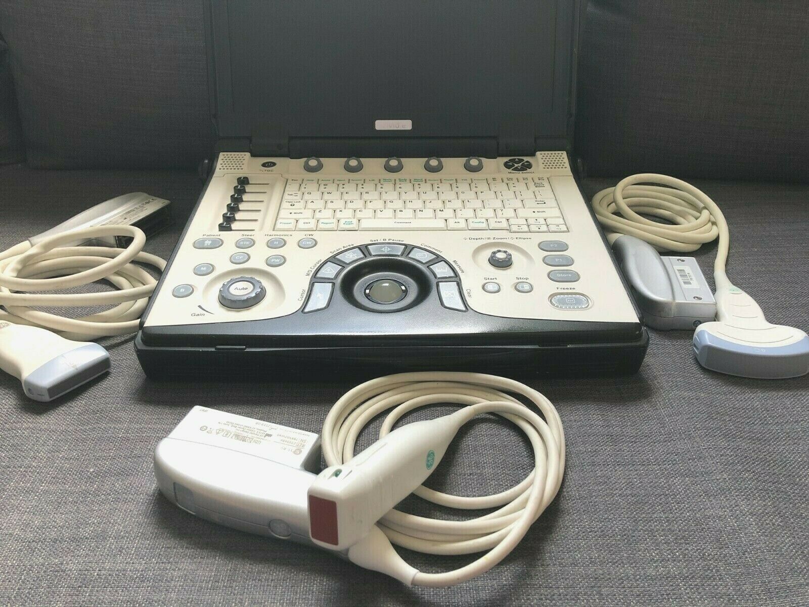 Ultrasound GE portable VIVID Plus 3 probe DIAGNOSTIC ULTRASOUND MACHINES FOR SALE