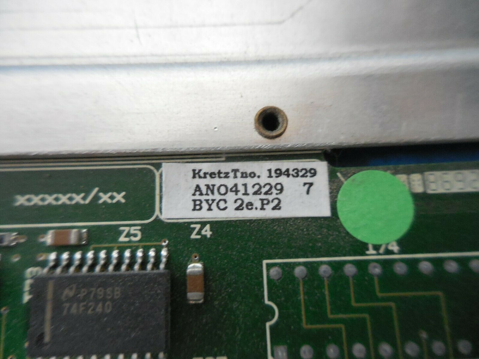 GE Voluson Ultrasound Motherboard Kretz 194329 ANO41229 BYC 2e.P2 DIAGNOSTIC ULTRASOUND MACHINES FOR SALE