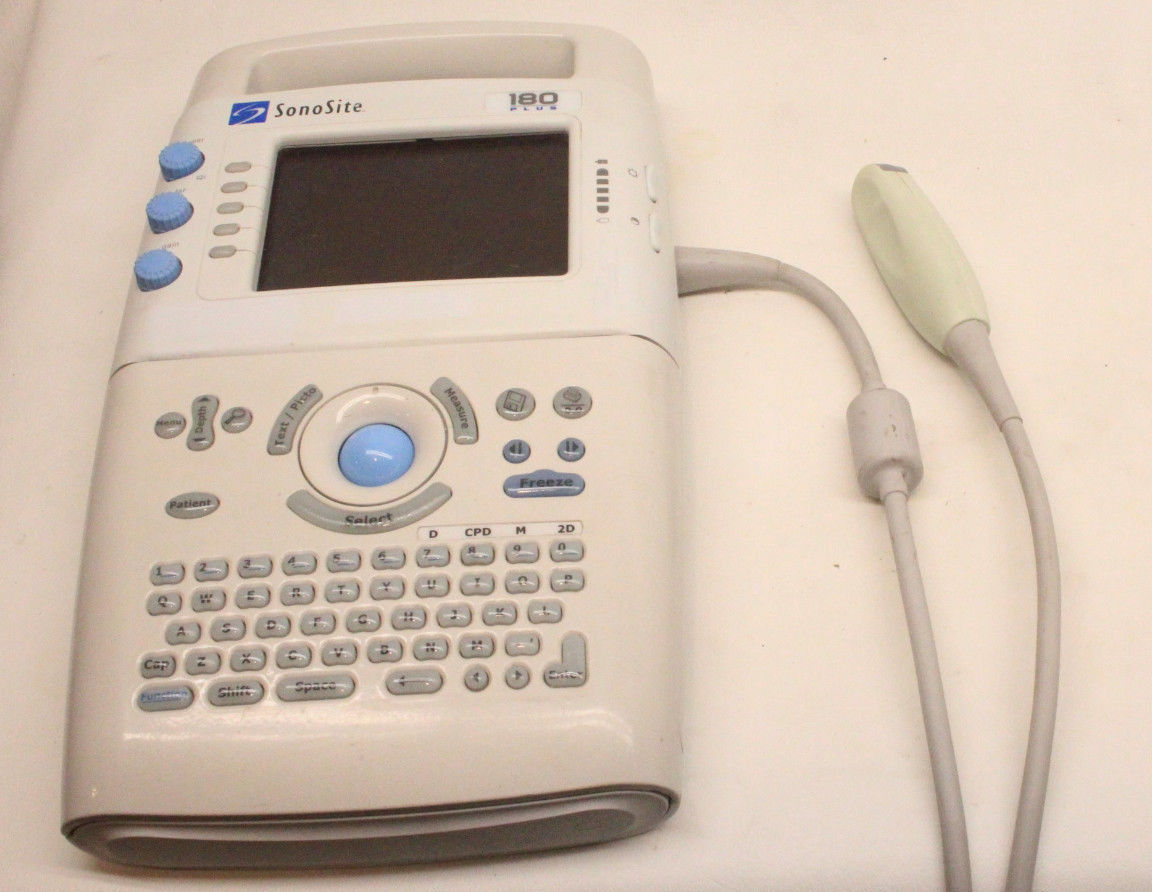 Sonosite 180plus Ultrasound System w/ L38 Linear & C11 Probes with stand DIAGNOSTIC ULTRASOUND MACHINES FOR SALE