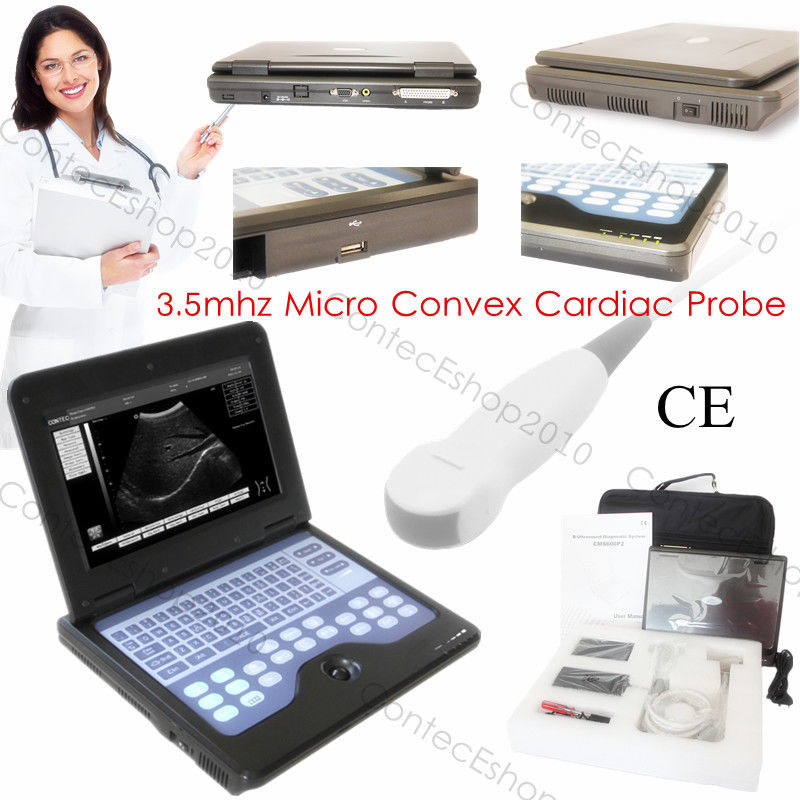 Portable Laptop Machine Digital Ultrasound Scanner, probe, human/vet, USA Fedex DIAGNOSTIC ULTRASOUND MACHINES FOR SALE