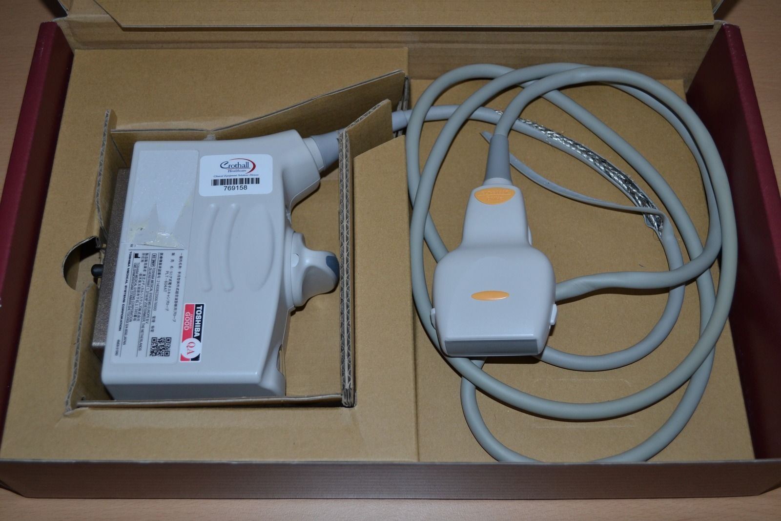 Toshiba Aplio 500 PLT-604AT 6 MHz Linear Transducer for Peripheral Vascular DIAGNOSTIC ULTRASOUND MACHINES FOR SALE