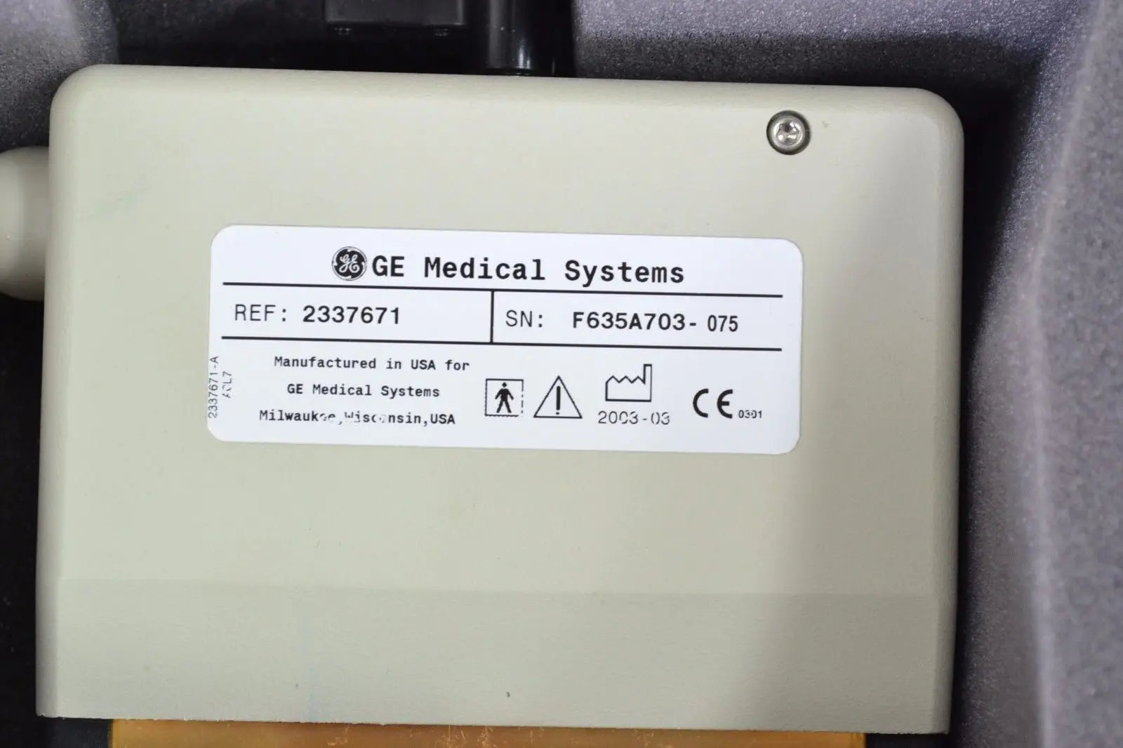 GE AC-L7 Ultrasound Transducer Probe REF 2337671  (11743 B31) DIAGNOSTIC ULTRASOUND MACHINES FOR SALE